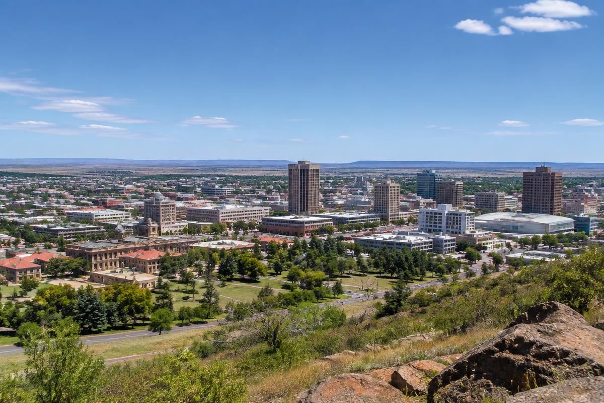 Bloemfontein city view from Naval Hill