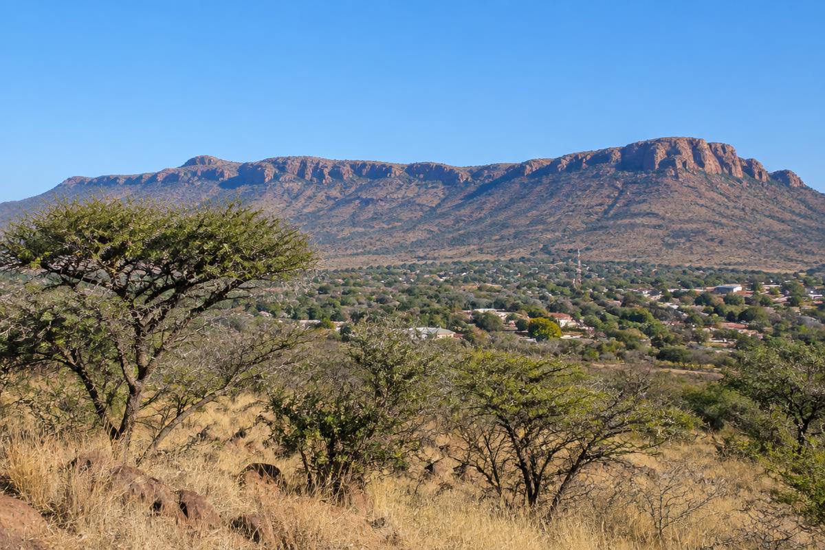 Magaliesberg ridge above the town of Brits