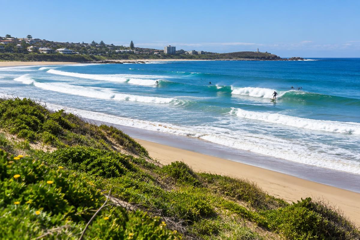 Nahoon Beach and surf at East London Eastern Cape