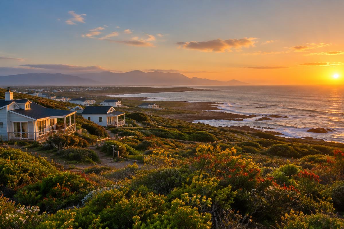 Coastal fynbos and sea views at De Kelders