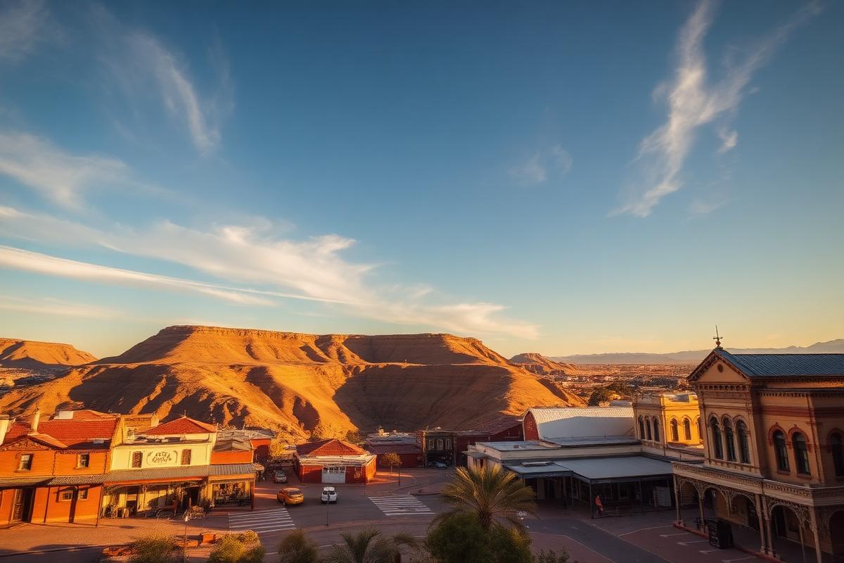 Historic Kimberley streetscape in the Northern Cape