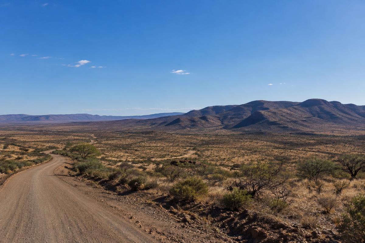 Hills and bushveld plains around Kuruman