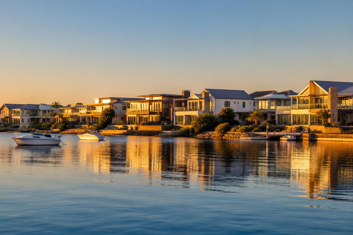 Langebaan homes overlooking the water