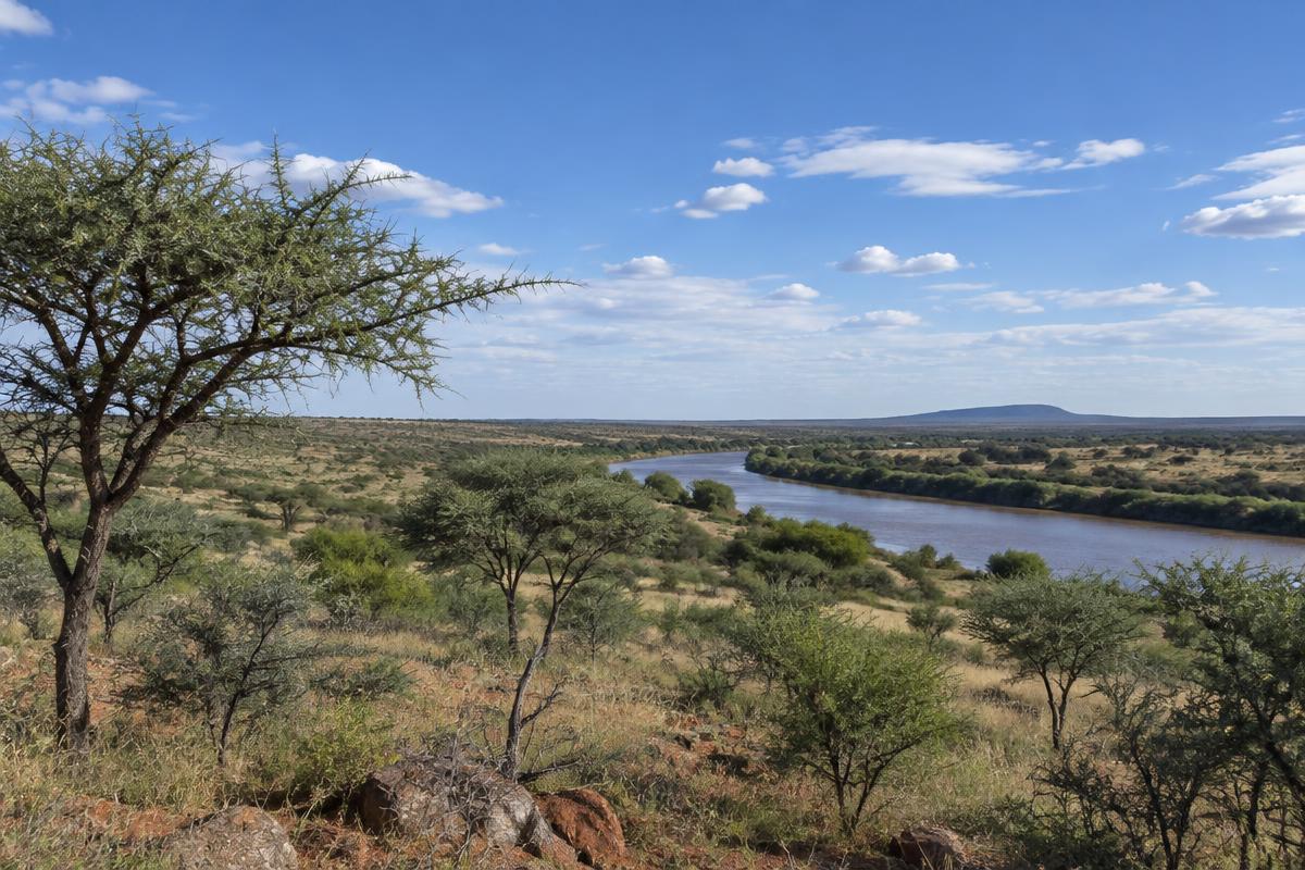 Bushveld and open plains around Mahikeng
