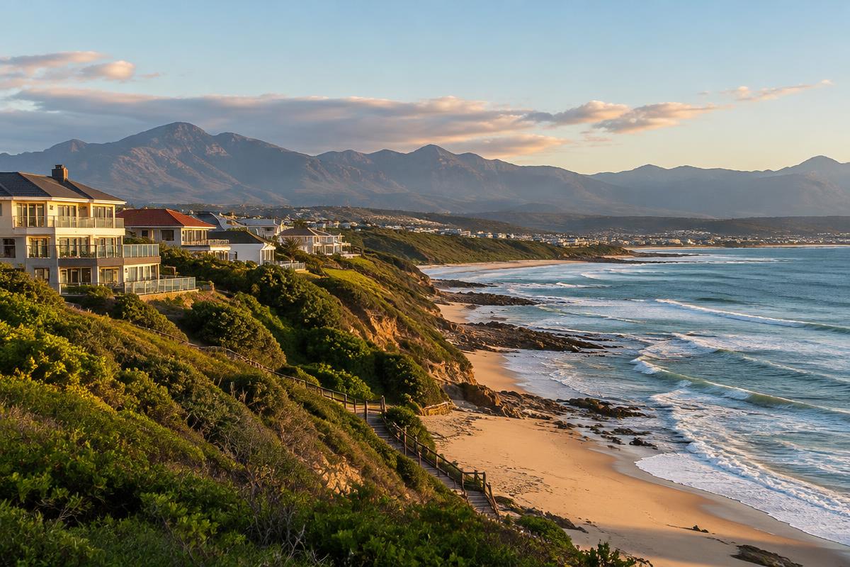Mossel Bay coastal homes above the sea