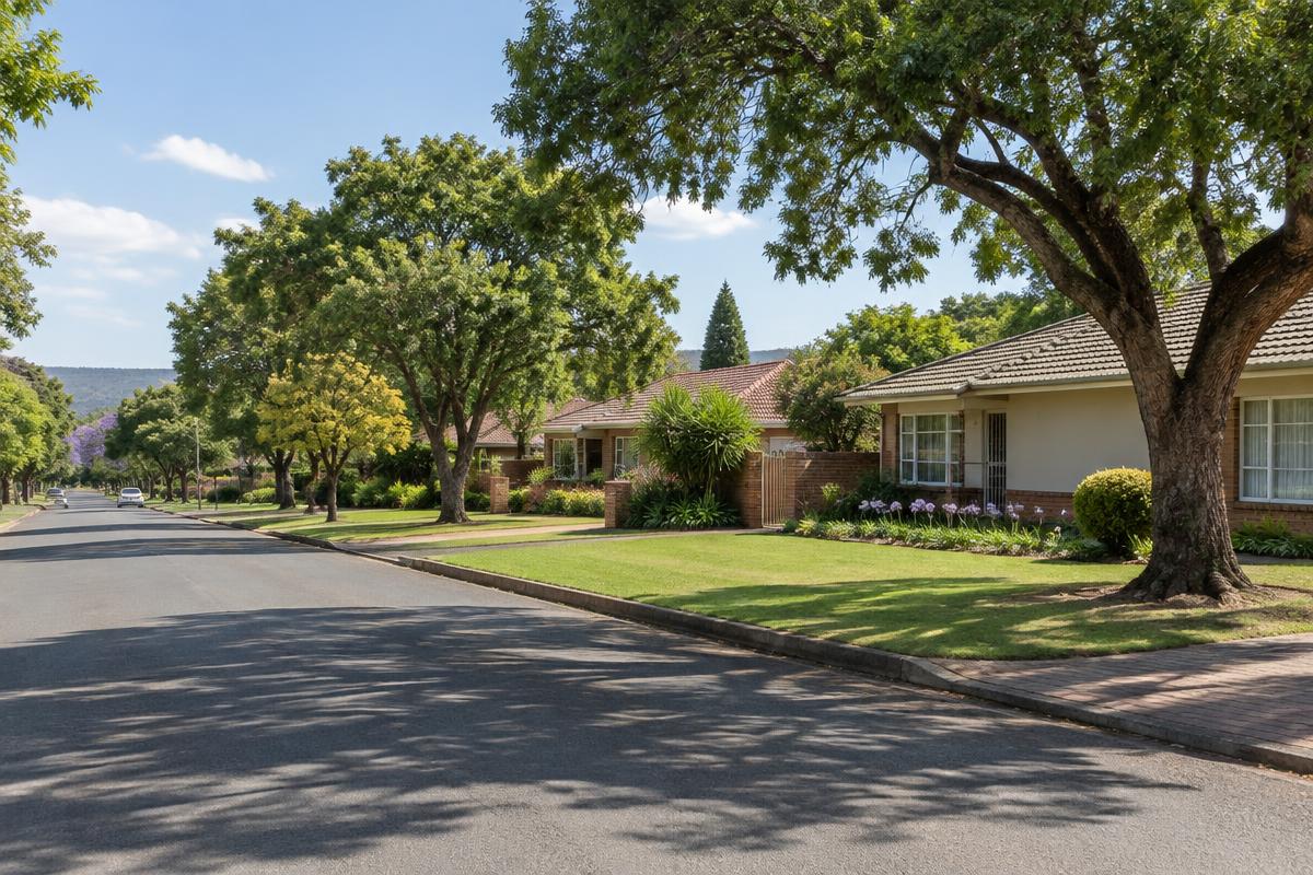 Suburban family homes with gardens in Potchefstroom