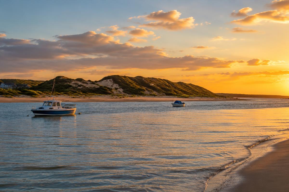 Kromme River and dunes at St Francis Bay